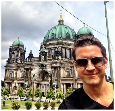 "In front of the Berlin Cathedral. Thanks to Über Photographer @scolo!" 
Twitter, June 15th

