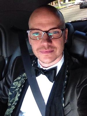 "In the car on the way to the #glaadawards!" - By Peter Paige on Twitter
