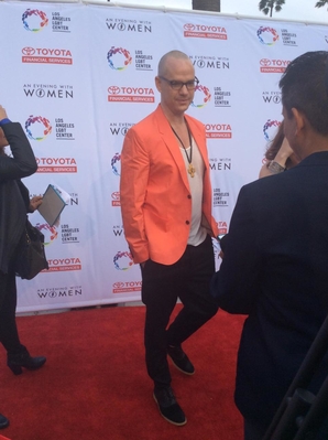 "Center board member and @TheFostersABCF creator @ThePeterPaige on the red carpet for #AEWWLA" 
- Posted on Twitter on May 16th, 2015
