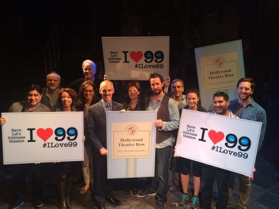 "@IAMATheatre: Thanks for representing IAMA, @KatieQLowes! #Ilove99 " Me too!!!" 
- By Sharon Lawrence on Twitter - March 4th, 2015
