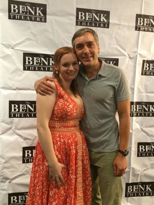 "Hanging with the amazing @scolo at the launch party for @TheBlankTheatre" 
- By Sarah Allyn Bauer on Twitter - May 16th, 2014

